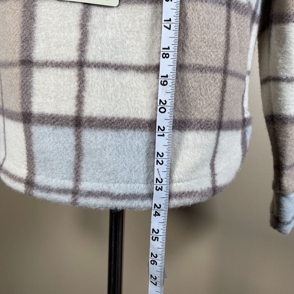 Alpine Design Plaid Pull-over 1/2 zip Jacket Fleece NWT SMALL Woman - Picture 9 of 14